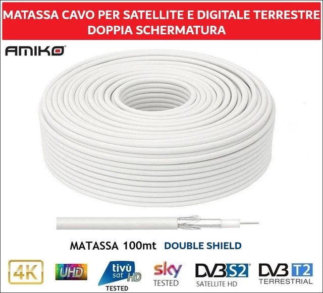 Splitter Antenna TV 2 Uscite - Connettore Coassiale 9.5mm Per Digitale Terrestre, Satellite E Smart TV - Foto 6