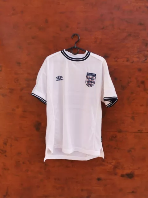 England National Team 1999/2001 Home Football Shirt Jersey Umbro L