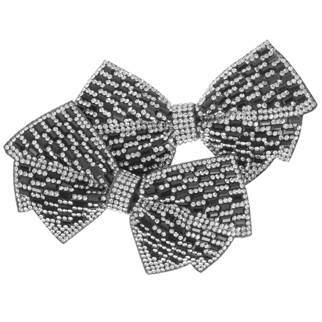 1 paio di scarpe charms fai da te strass fiocco scarpe borsa decorazione accessori