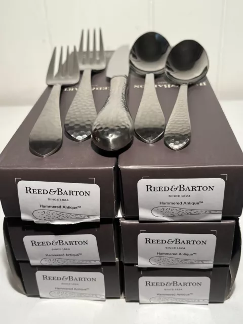 Reed & Barton Antique Hammered Service for 7