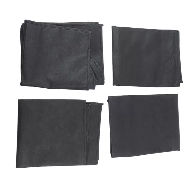 New Black 100x60cm/39.4x23.6in 4pcs Garment Bags Waterproof Dustproof Thickened