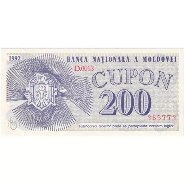 [#248408] Moldova, 200 Cupon, 1992, KM:2, UNZ