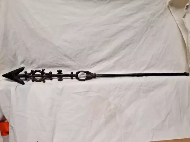Antique Original Cast Iron Weathervane Directional Arrow 30 in. long - weighs 2#