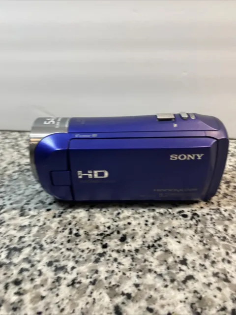 Sony HDR-CX240 HD 1080P Video Recording Handycam - Blue 9.2MP 32GB Micro SD