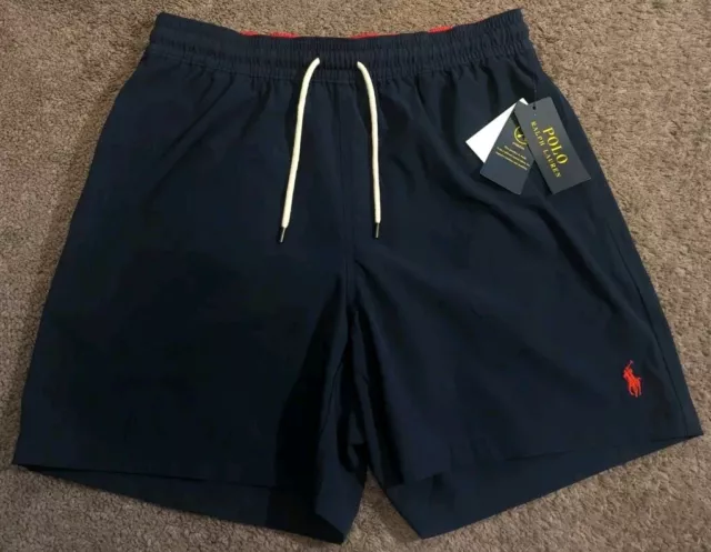 New w/ Tags! Men's Polo Ralph Lauren Traveler 5" Classic Swim Trunks Shorts