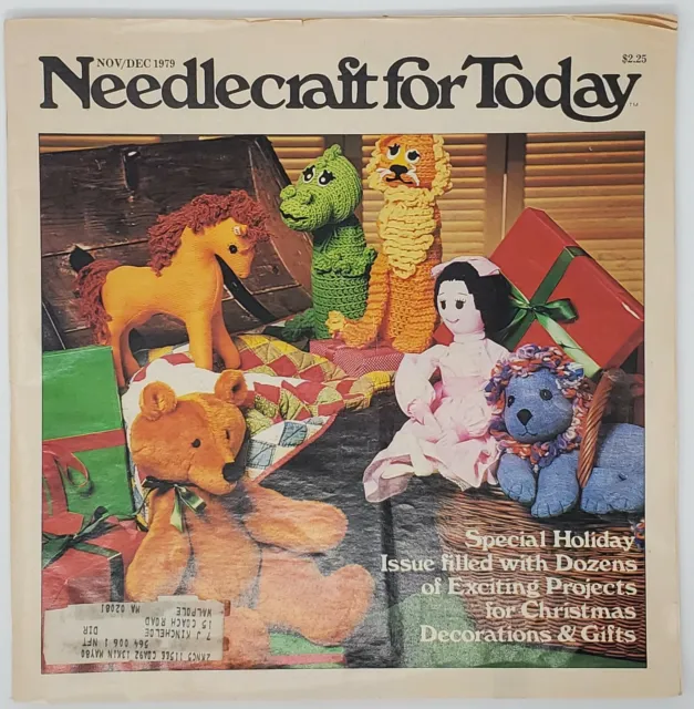 Needlecraft For Today Magazine Stockings Bells Angels Felt Crochet Nov/Dec 1979