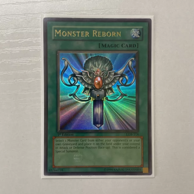 YuGIOh! - 1st Edition LOB-118 Monster Reborn - North American Print LP