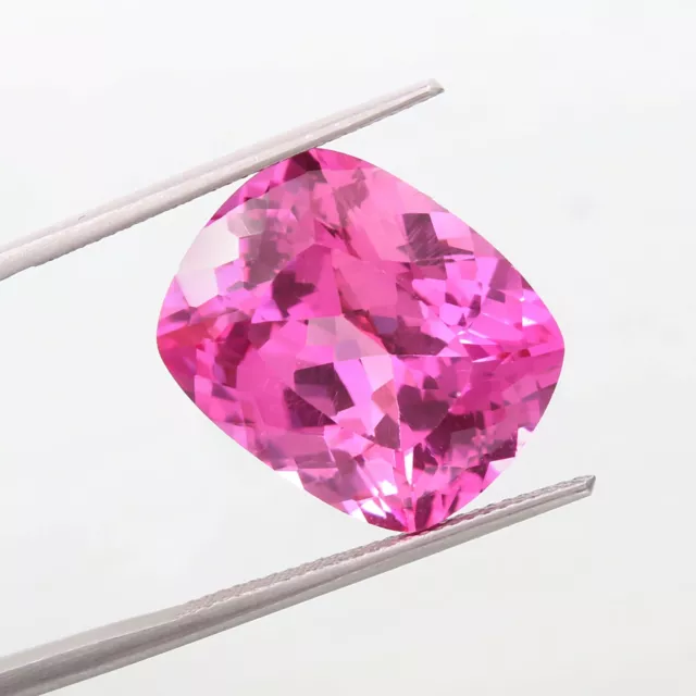 25.25Ct Naturel sans Défaut Rose Ceylan Saphir Libre Coussin Gemme Coupe 20x15mm