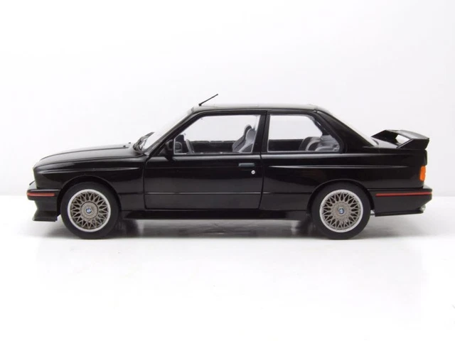 BMW M3 E30 Evo Sport 1990 Noir Maquette de Voiture 1:18 Solido 3
