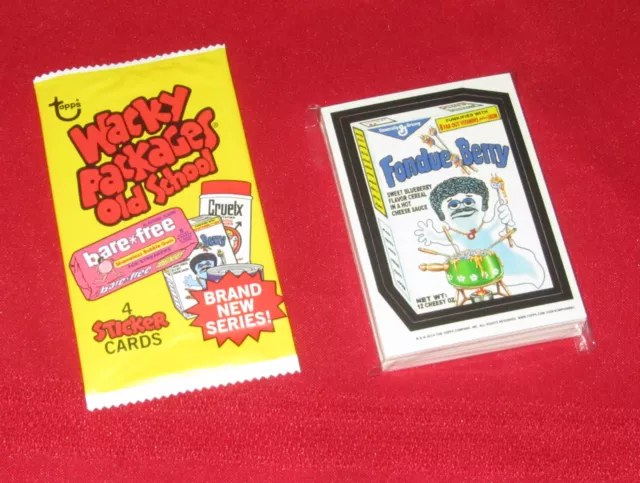 Wacky Packages Os5 Old School 5 Die Cut Set 1-33 In New Condition