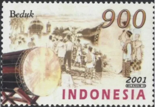 Indonesia #Mi2097 MNH 2001 Traditional Musical Instruments Beduk [1937a]