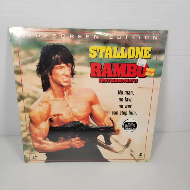 RAMBO FIRST BLOOD PART II - Laserdisc LD Widescreen 1994 - Brand New Sealed B3
