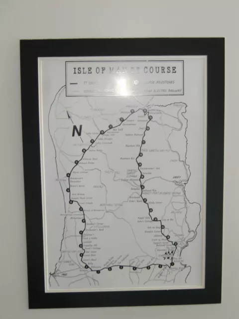 Isle of Man TT Course - High Quality A2 Poster print