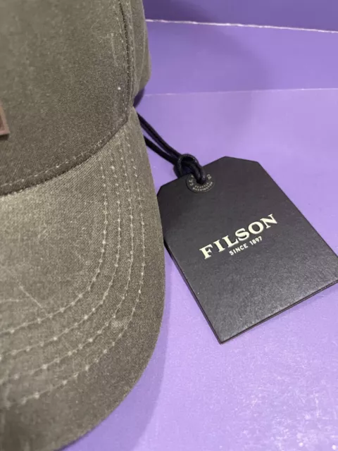 NEW WITH TAGS FILSON DUCKS UNLIMITED OTTER GREEN TIN CLOTH CAP OSFA $42 ...