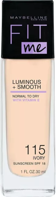 Maybelline - Fit Me Liquid Foundation Luminous+Smooth - Fonds de teint