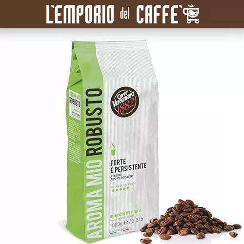 3 Kg Caffe Vergnano Grani Miscela Aroma Mio Robusto Espresso Forte e Intenso