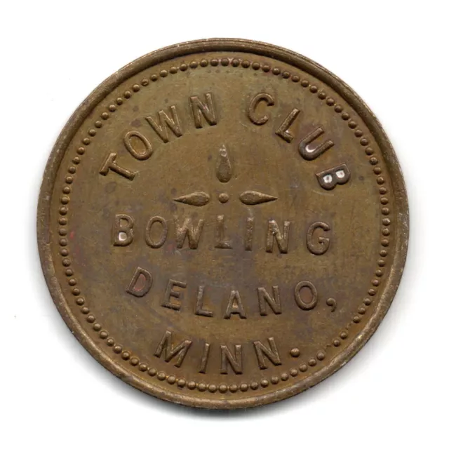 Town Club Bowling • Good For 25¢ In Trade • Delano, Minnesota, Mn. • Tc-28707
