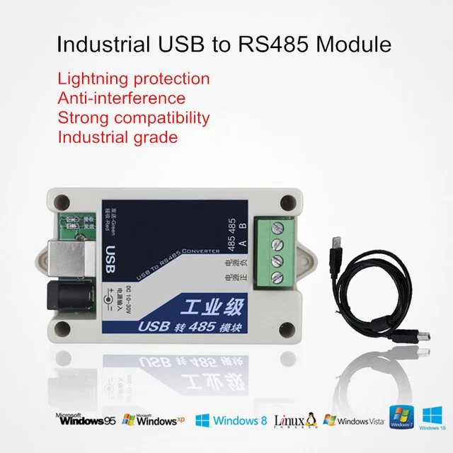 INDUSTRIAL GRADE USB to RS485 Module Lightning protection converter