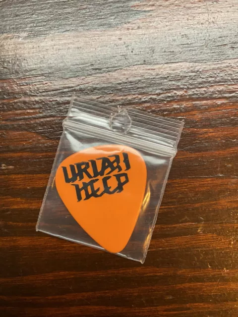 Uriah Heep: Mick Box guitar pick-orange