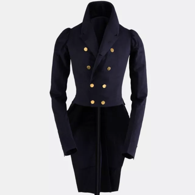 New Men's Navy Blue Regency Coat dated 1810-1830 Jacket