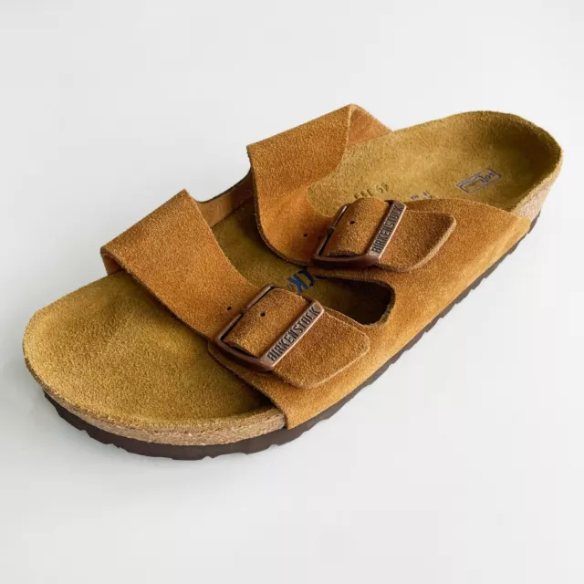 Birkenstock Arizona Sandal Mink Suede Leather Soft Footbed women’s shoes