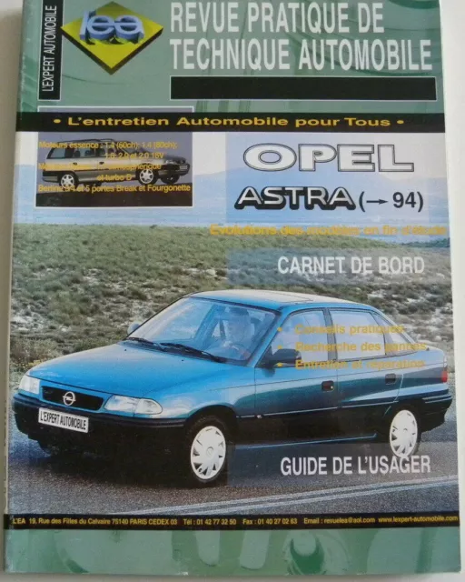 revue pratique de technique automobile neuve RTA Opel ASTRA avant 1994