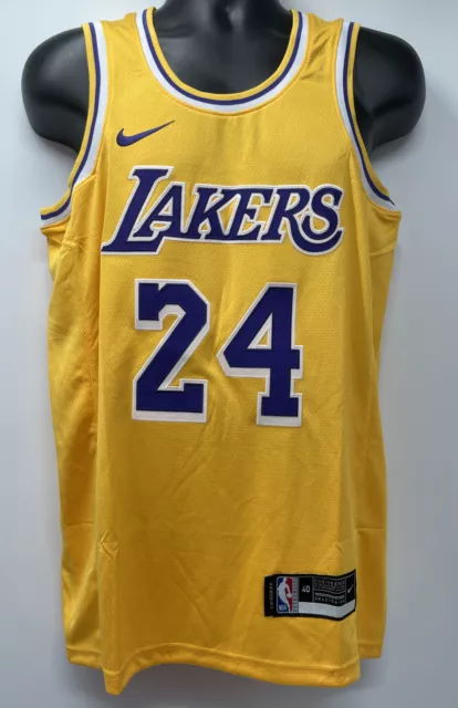 Kobe Bryant #24 Los Angeles Lakers NIKE Gold Swingman Jersey Women's MEDIUM  NWT