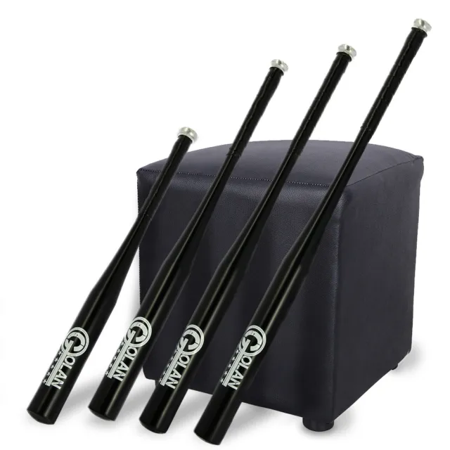 Baseball Bat Racket Full Size Black Lightweight Metal Alloy Aluminium 24 - 32"