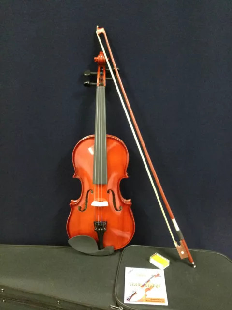 Brand New Caraya 1/2 Size Violin w/Spare String Set,Foam Hard Case,Bow,Rosin