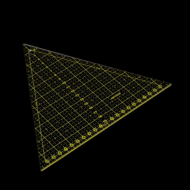 Regla de coser regla de costura triangular grande ru-UL