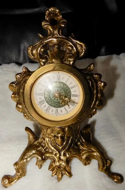 Pendulette horloge cartel rococo marque MERCEDES GERMANY fonction ok