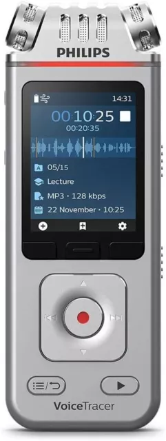 Philips VoiceTracer Audiorecorder DVT4110 digitales Diktiergerät Aufnahmegerät