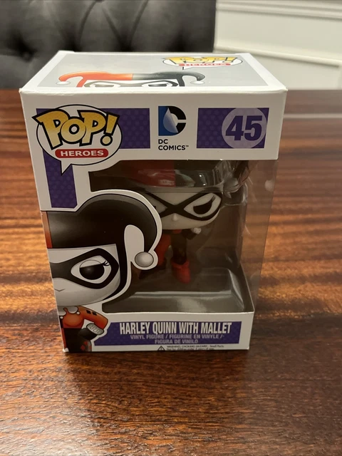 Funko Pop! DC Heroes HARLEY QUINN WITH MALLET #45 VAULTED Vinyl Figure NIB