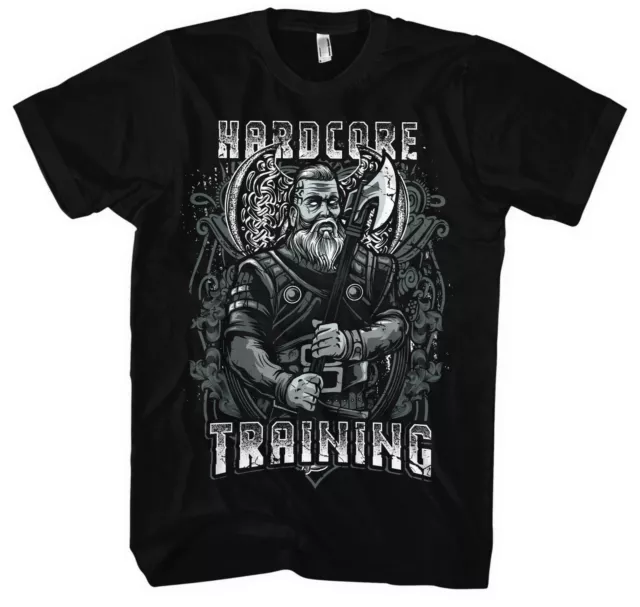 T-shirt uomo Hardcore Viking Training | Vichingo Odino Thor Walhalla