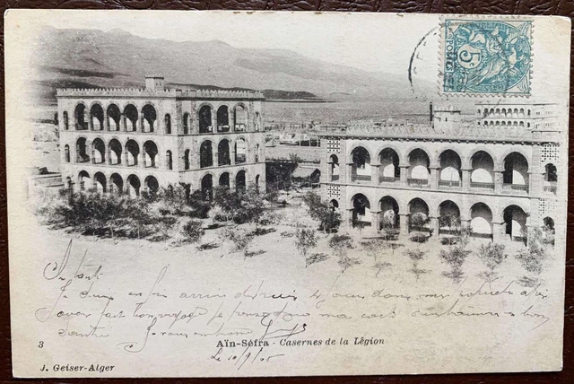 Tirage Vintage Algérie, Aïn Sefra, Caserne De La Légion - Circa 1905, Format 8x11,5 Cm