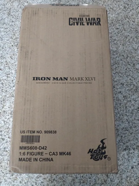Hot Toys Iron Man Captain America Civil War Mark 46 Diecast MMS608 D42 New
