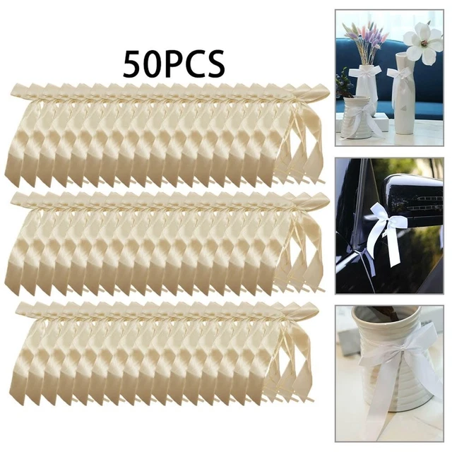 Totalmente Nuevo Bucles de Antena Moño Reutilizable 50 piezas Arco para Boda Coche Arcos