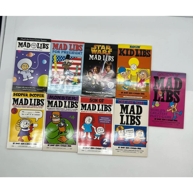 9 MAD LIBS Books A Super Silly Way To Fill In The Blank Star Wars Space Silly