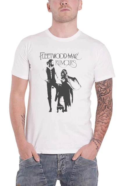 Fleetwood Mac T Shirt Rumours Band Logo new Official Unisex White