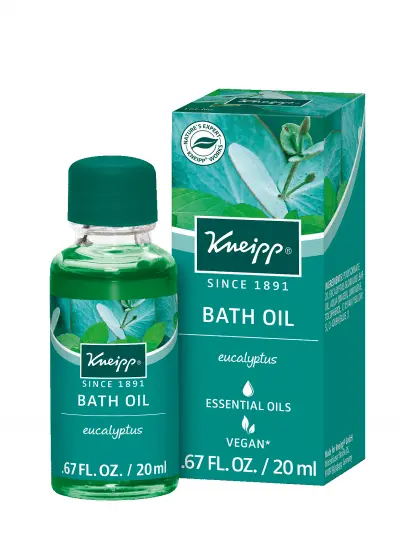 Kneipp: aceite esencial de baño (eucalipto) .67 FL. OZ. / 20 ml - nuevo en caja