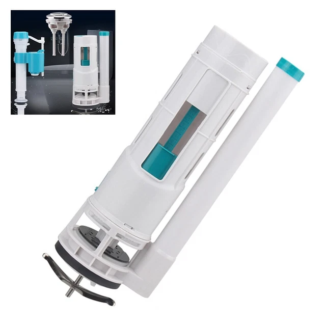 Kit De Réparation Chasse D'Eau Toilette - Vanne De Remplissage Et Vidange, Bouton Poussoir - 20 Cm - Économie D'Eau Universel