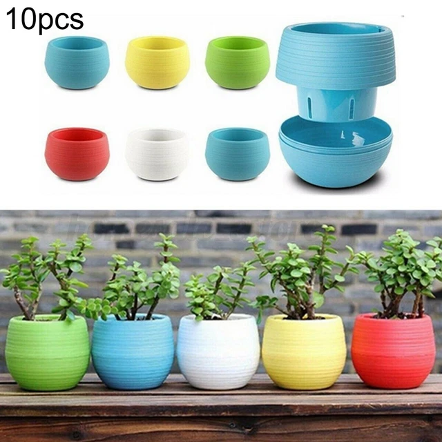 10 X Mini Pot Succulent Rond Petite Fleur Plante Planteur Décor À La Maison