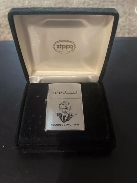 Zippo 200FL Founder's Lighter Blaisdell Founded 1932 Brushed Chrome