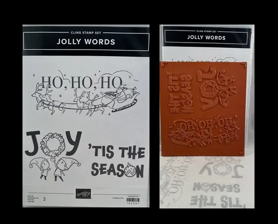 Stampin' UP! JOLLY WORDS Stamp Set Christmas Ho Ho Ho  NEW #162087