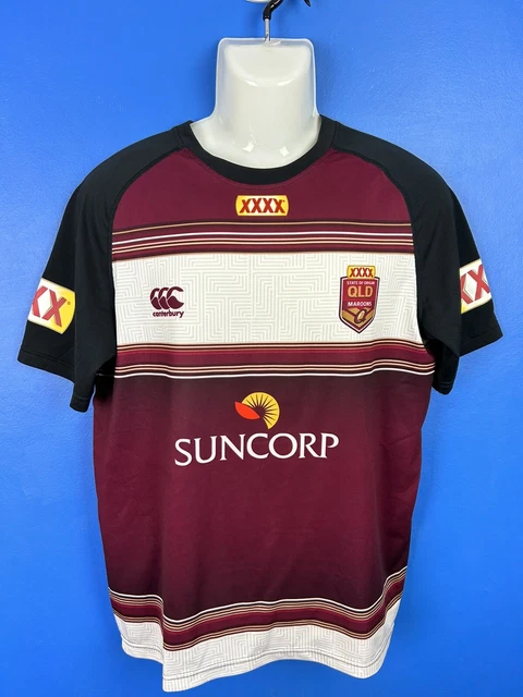 Origin Rugby Kit QUEENSLAND MAROONS RUGBY League State of Origin Men's Training Shirt ...