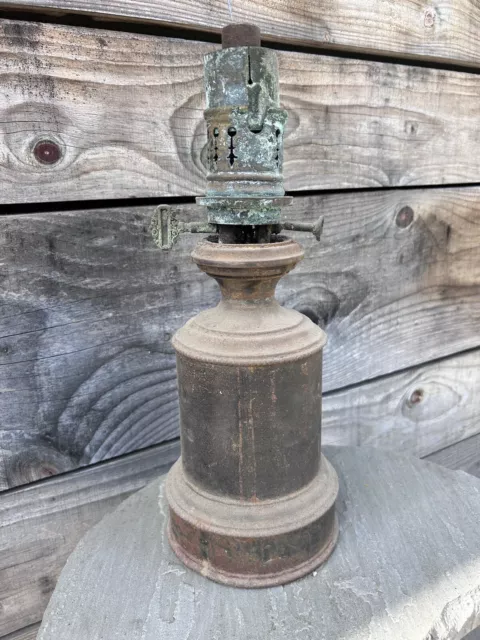 Lampe a Pétrole a Système Oil Lamp a Huile Ancien XIXeme Napoléon III