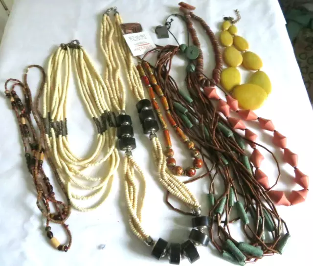 Bulk Lot Handcrafted Quality NECKLACES - 9 x