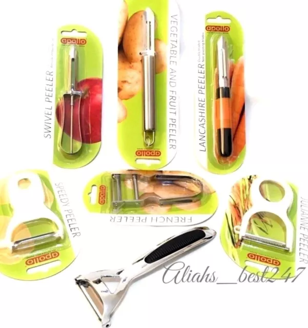 Apollo Potato Peeler julienne Lancashire Speedy Vegetable Peeler Stainless Steel