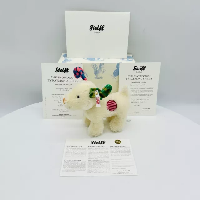 Steiff 664083 The Snowdog limitiert 1500 aus 2014 von Raymond Briggs 16 cm