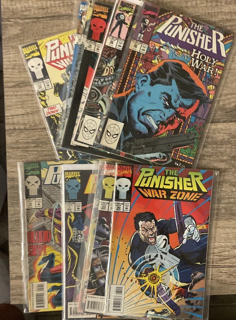 Marvel The Punisher - 11 Comic Lot. War Journal/War Zone/2099 copper age 1988